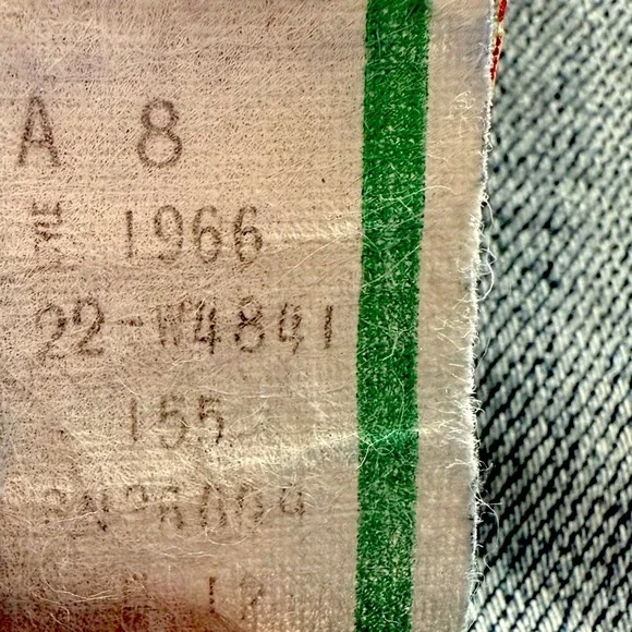 ππΌ CALVIN KLEIN Vintage 70s High-Rise Straight Leg Jeans | Made in USA Sz 26 - Picture 7 of 8